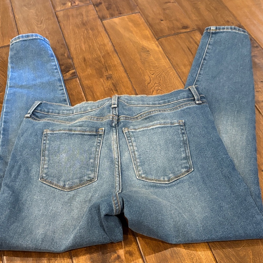 Nine West Women's Blue High Rise Skinny Jeans - Picture 6 of 6